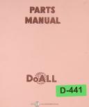 DoAll-Doall D-8 and D-10, Surface Grinder, Replacement Parts Manual Year (1962)-D-10-D-8-03